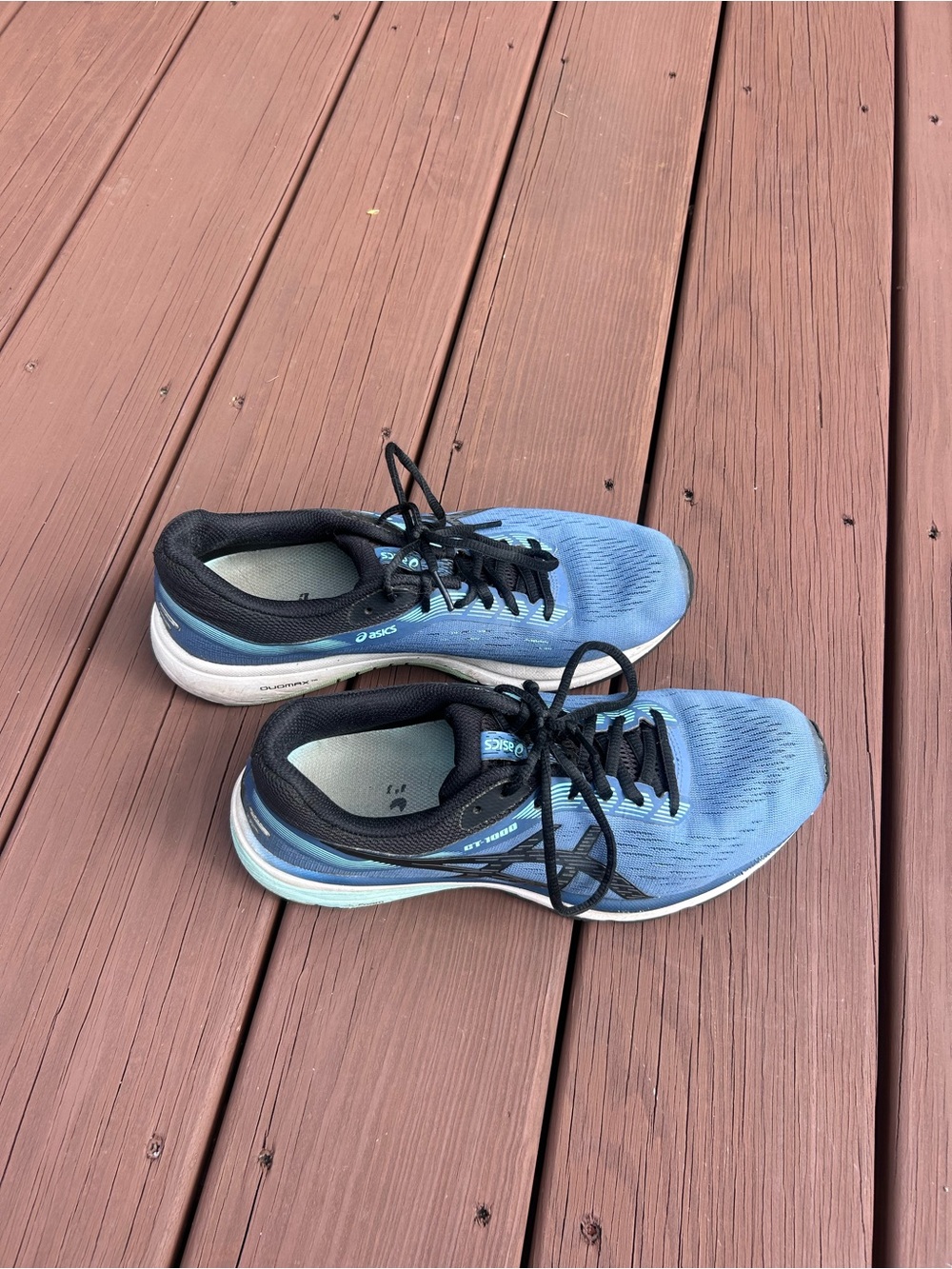 ASICS Women’s Light Blue and Black Running Sneakers